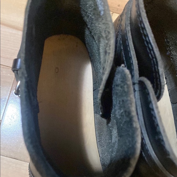 Women's Black Clog Style Ankle Boots - Picture 12 of 17